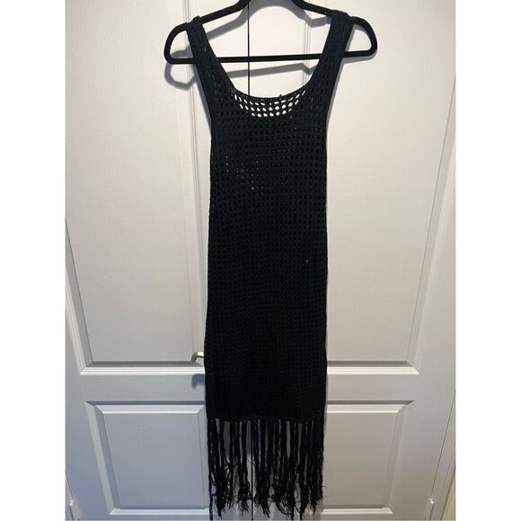 Forever 21 Crochet Sweater-Knit Fringe Dress size S NWOT - Picture 5 of 5